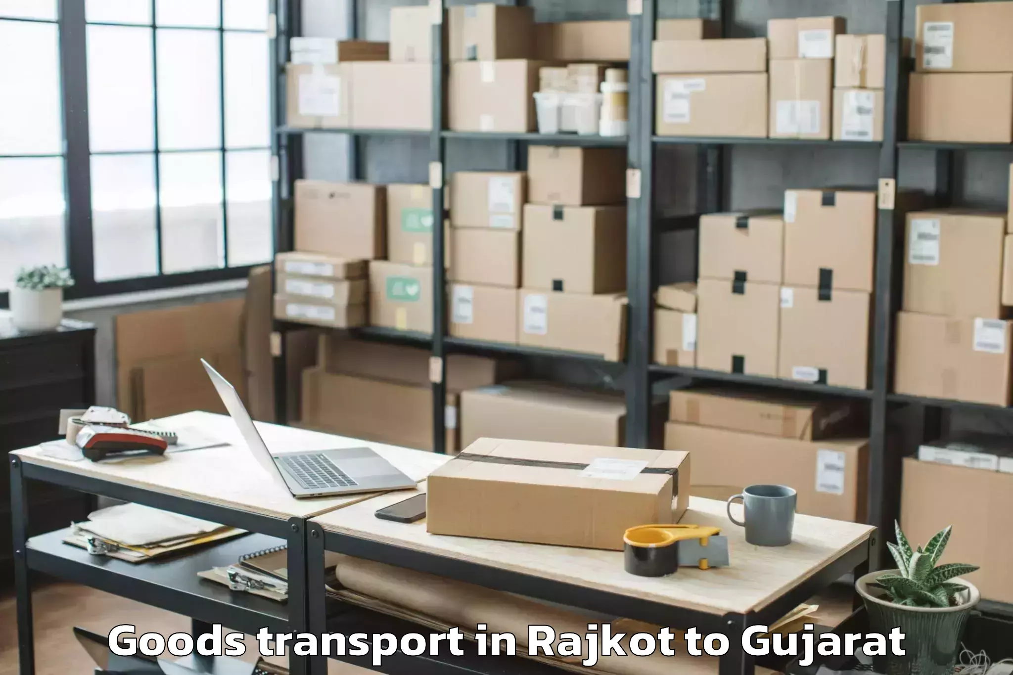 Book Rajkot to Sardar Patel University Vallab Goods Transport